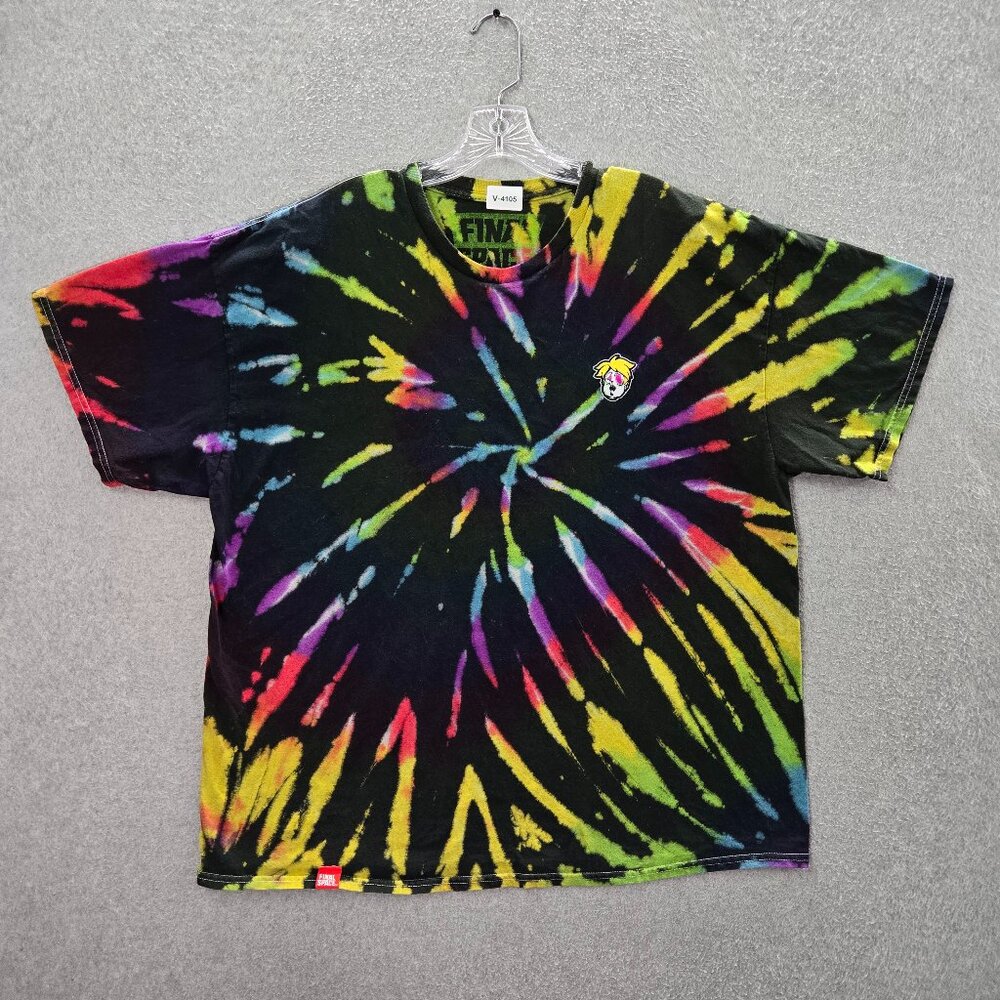 Attack Of The Garys Men Shirt 2XL Black Tie Dye Graphic Final Space Star Cadet